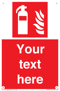 Custom Fire extinguisher Sign